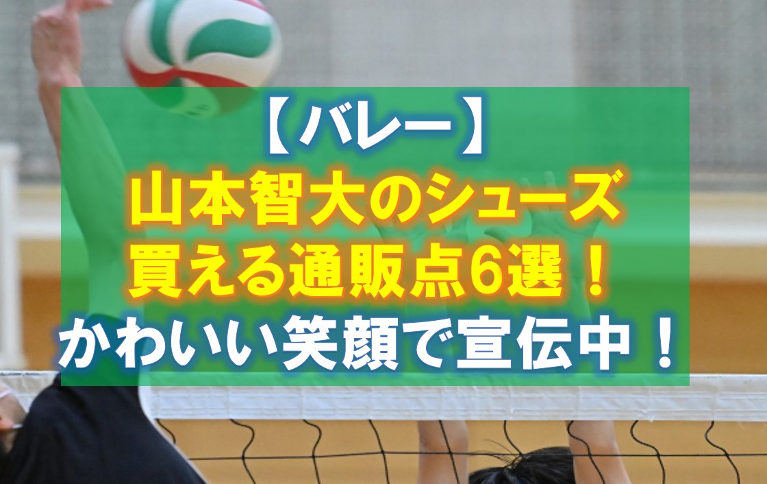 【バレー】山本智大のシューズを買える通販点6選！かわいい笑顔で宣伝中！